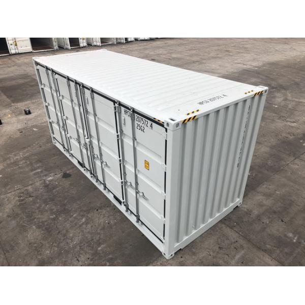 20ft High Cube Side Opening Shipping Container With Cargo Doors Industrial