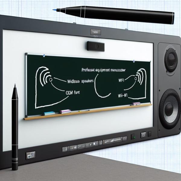 Quality Built-in Speakers Black Or OEM Interactive Digital Blackboard with Wi-Fi Connectivity wholesale