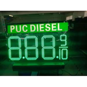 Fuel Station Pylon Sign LED Gas Light Display with Auto-Dimming Sensor and LED