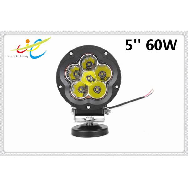 DC 12V/24V Flood Spot 5'' 60W Led Driving Light, 5inch Round 60W Led Driving Light for Offroad Truck