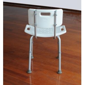 Heavy Duty Portable Folding Shower Chairs For Disabled With Removable Backrest
