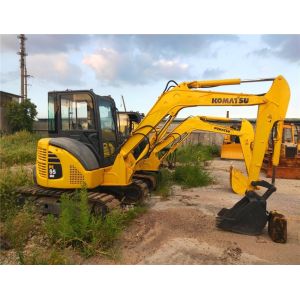 Cheap Used Komatsu Crawler Mini Excavator PC55 with Rubber Track in Good Condition for sale