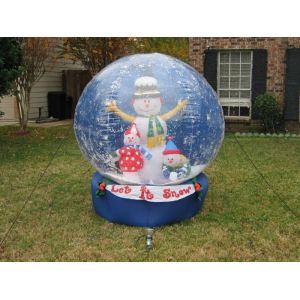 Outdoor Transparent Beautiful Giant Advertising Inflatables Snow Globe CE