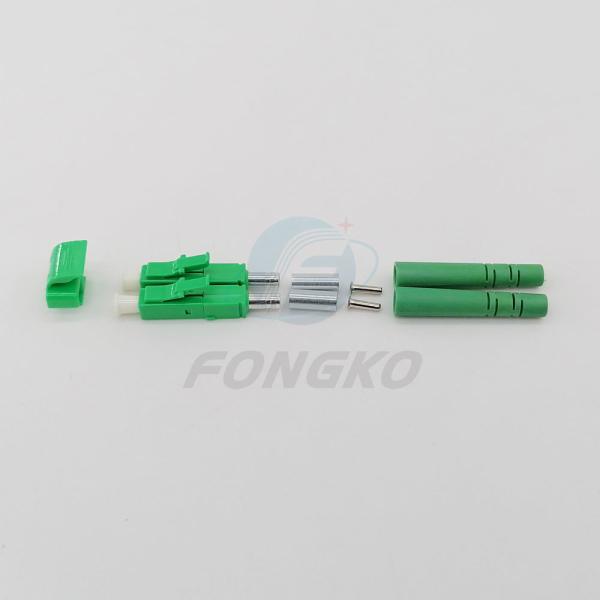 Quality OEM Lc Fiber Optical Connector Kit Single Mode Duplex 3.0mm APC Fiber Optic Connector wholesale