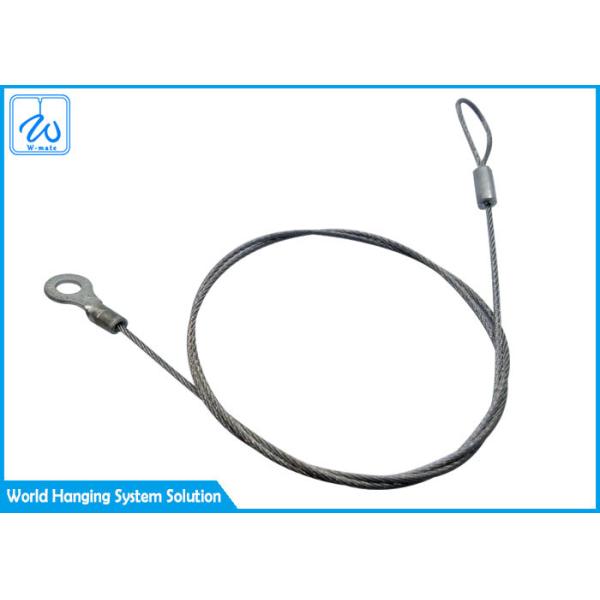 Quality Rohs Certification 7x7 or 7x19 Single Leg Wire Rope Sling / Safety Tools Lanyard wholesale