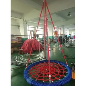 High Grade Classic Style Red Blue Bird Nest Swing for Playground with 120cm Dia