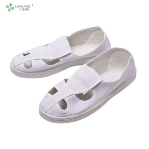 Cleanroom high quality antistatic pvc sole upper canvas anti slip esd work shoe