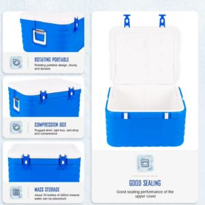 Phefon FS-85L Insulated Ice Cooler Box with Hinged Lid for Cold Chain Storage