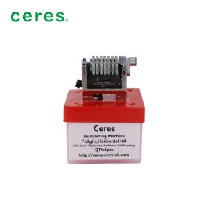 GTO52 Numbering Machine 7-Digits Backward Horizontal Type Three Digits Dip