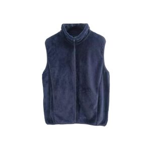 Cheap Plus Size Men's Coral Velvet Sleeveless Hoodie with Soft Hand Feel and Custom Logo for sale