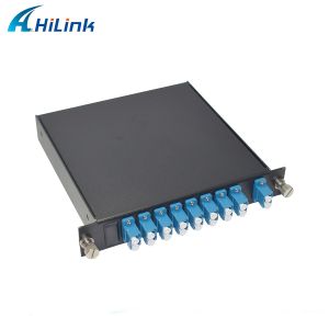 8CH DWDM Module Pluggable LGX Box Package DWDM Mux Demux Dual Fiber With LC UPC