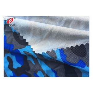 Print 150D Yarn Single Jersey Fabric For T Shirt Polyester Spandex