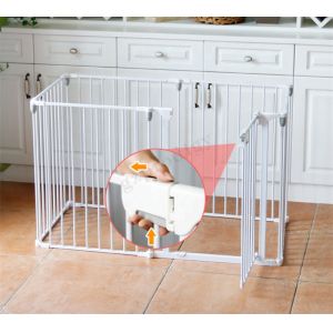 Cheap Multiscene White Foldable Baby Playpen Extendable With Automatic Lock for sale