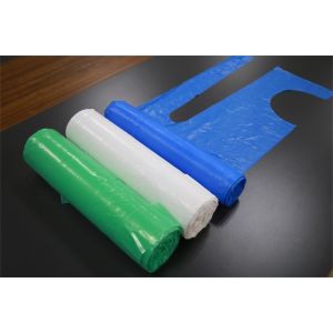 Multi Colored Disposable PE Apron , HDPE / LDPE Disposable Kitchen Aprons