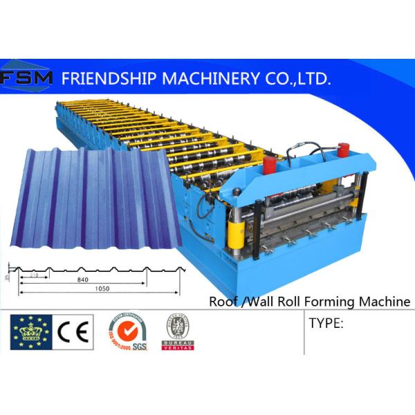 Quality 5.5KW DC Motor Roof Roll Forming Machinery With 21 Forming Stations wholesale