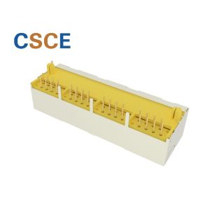 Customized Color RJ45 Gigabit Ethernet , RJ45 Modular Jack 1 * 4 Port UL