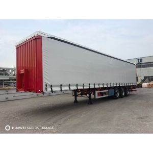 China Customized Curtainsider Tautliner Superstructure Semi Trailer Jost Kingpin Included on sale