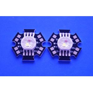 4X3W Epistar LED Chip High Power RGBW Led Diode With Black Star PCB