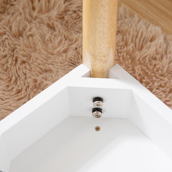 41cm Width Household Noble Makeup Stool Dining Table Stool Solid Wood Leg