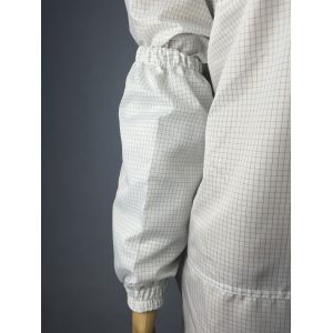 One Size ESD Safe Clothing Anti Static Sleeves Fits All 5mm Stripe Grid On Stock