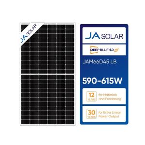 Cheap Home Solar Energy Storage System 590W-615W 132Cell Perc N-Type Bifacial Mono Pv Panel for sale