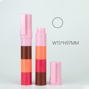 Cheap Stackable Lipstick Container Multiple Colors Silkscreen Printing for sale