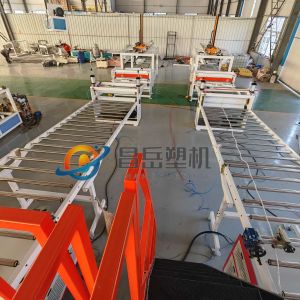 Single Plate Layers Plastic Board Machine with Full Intermeshing Engagement