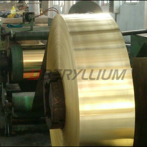 Soft TB00 Beryllium Copper Alloy Strip BrBNT1.9 Qbe1.9 0.3mmx200mm For