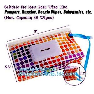 China sanitary disposable napkin disposal bags/baby wet wipes bag/wet tissue bag, EVA baby wet wipes pouch wet tissue bag with on sale