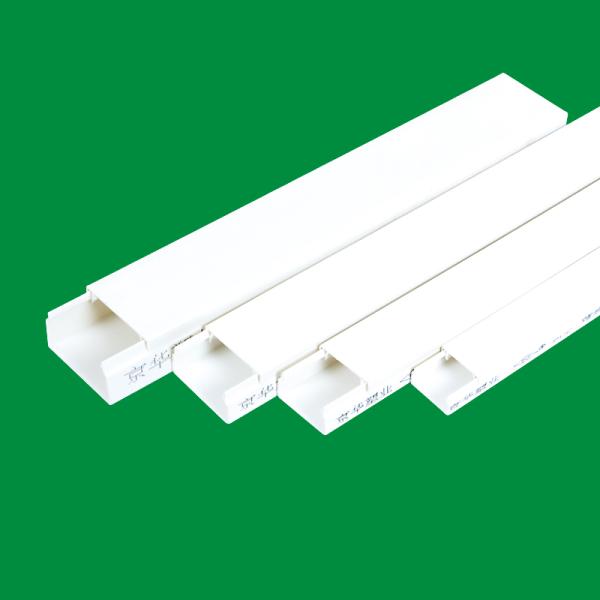 Easy Installation Customized PVC Cable Tray U Shaped Cuboid For Residential Buildings