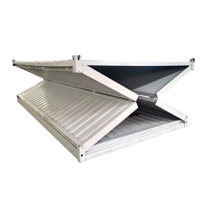 Sandwich Panel White Prefab Steel Structures Prefabricated Movable Folding