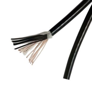 Cheap 24AWG Multi Cores TPE Insulated Sheath Flexible Electrical Black Cable for sale