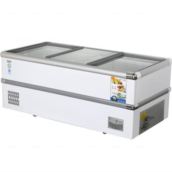 Quality Freezer display cabinet commercial large capacity horizontal freezer fresh-keeping and freezing wholesale