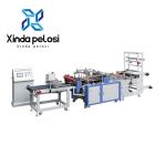 Horizontal Type PE Zipper Bag Making Machine With Auto Zipper Attaching System