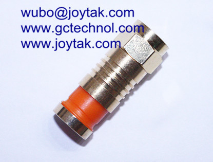 F Compression Connector Gold Plated for RG174 coaxial cable waterproof indoor