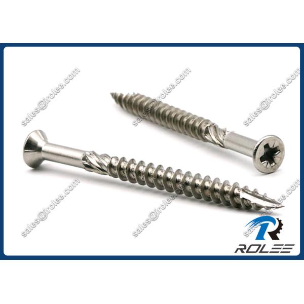 Quality Stainless Double Countersunk Head Pozi Drive Knurled Shank Decking Screw wholesale