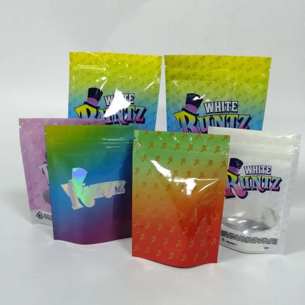 Quality Stand Up k Gummy Bear Grip Seal Bags Cookie Runtz Gruntz Weeds Packaging wholesale