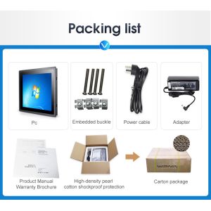 2GB/4GB/8GB DDR3 RAM All In One Pc 13.3 Inch Industrial Embedded Panel Pc Touch