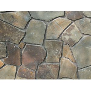 Cheap Natural Paving Stone Rusty Slate Irregular Stone Crazy Stone Multicolor Stepping Stone for sale