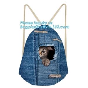 Reusable Cotton Drawstring Bag Organic Cotton Gym Drawstring Customized Logo