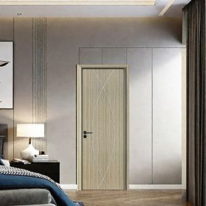 Waterproof WPC Hollow Door Smooth Surface Finish For Interior Material