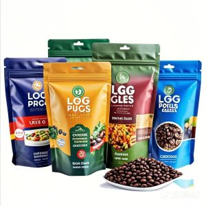 China Custom Printed Stand up Pouches Biodegradable Side Gusset Bags Sealed Proof Coffee Bean Packaging Bag on sale