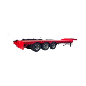 Heavy-Duty Lowbed Semi Trailer For Transporting Oversized Equipment Machinery
