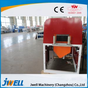 Jwell good bending strength WPC PE floor profile extrusion line