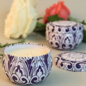 60mm Vegan Soy Candles , Handmade Long Lasting Smelling Candles Persimmon