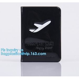 shinny promotion PVC Passport cover or Passport Case, PU and PVC grid card