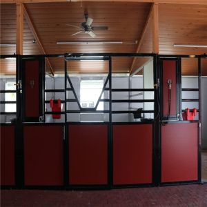Swivel Sliding Steel Stable Stall Prefabricated Wood Riding Doors