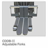 Adjustable Electric Powered Forklift 1 Ton Loading Capacity Semi Electric Type