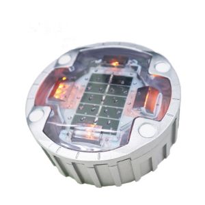 Red Color Embedded solar road stud light IP68 Protect Die Casting Aluminum Shell