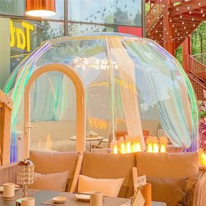 Heavy Duty Giant Clear Bubble Tent Waterproof Dome Tent For Dining